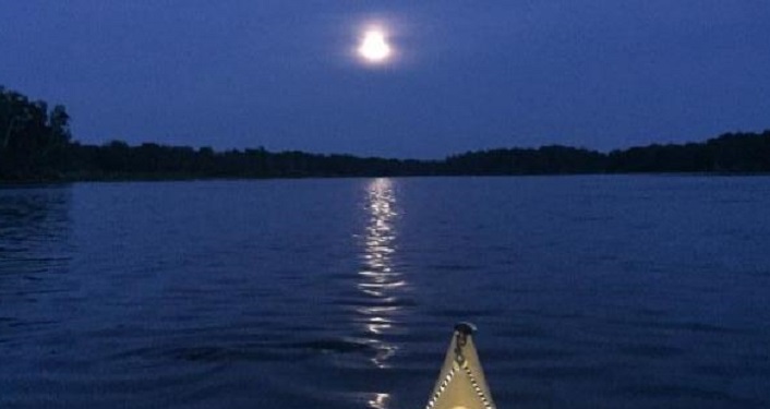 Explore Trout Creek with our Park Naturalists on a Moonlight Kayak Trip.