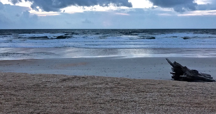 image of waves rolling in on the beach at GTM Reserve, accessed during GTM Beach Exploration