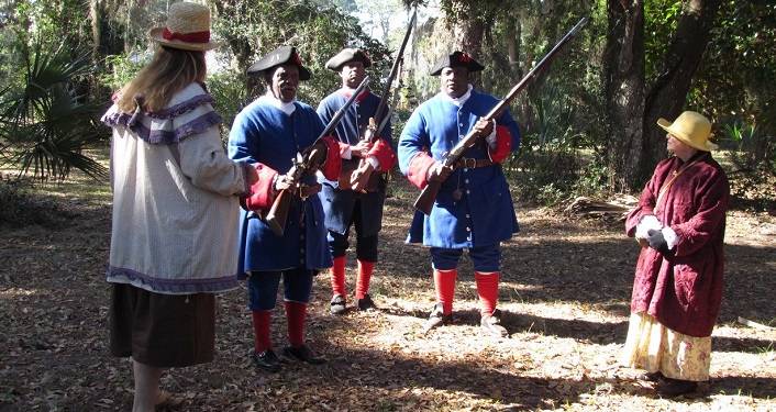 Flight to Freedom ..Reenactment at Fort Mose