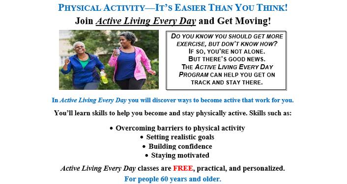 FREE Active Living Everyday Program
