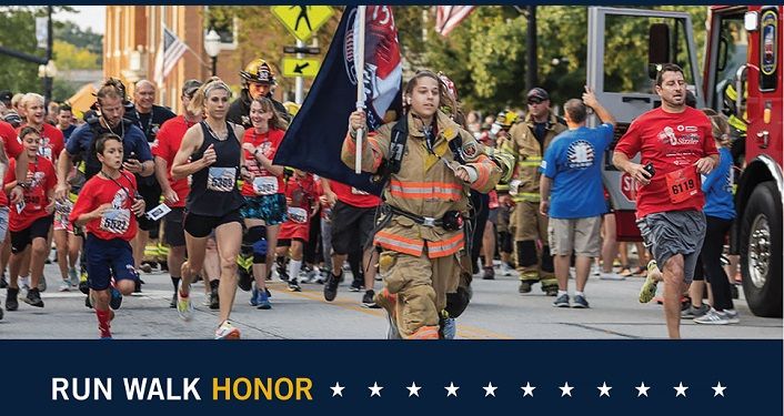 men, women running, walking in Tunnel to Towers 5K Run & Walk