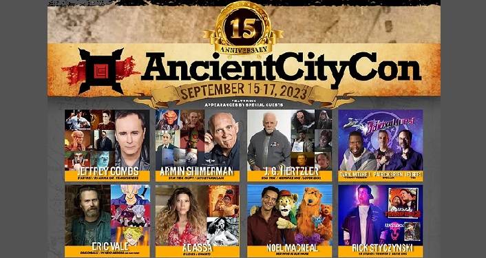 Ancient City Con ... returning on September 15-17, 2023 for its 15th year