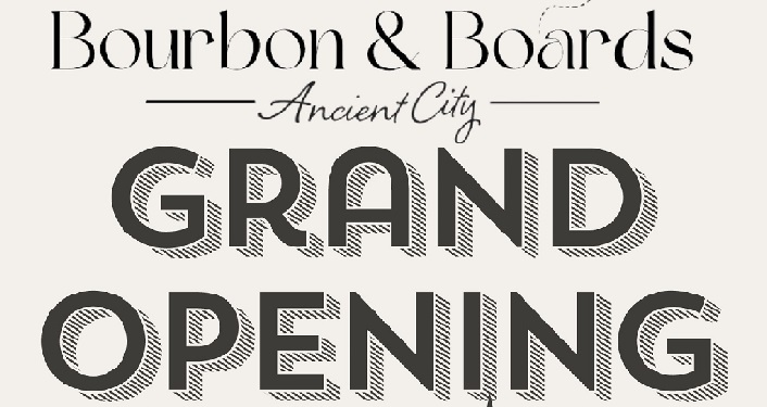 Bourbon & Boards Grand Opening